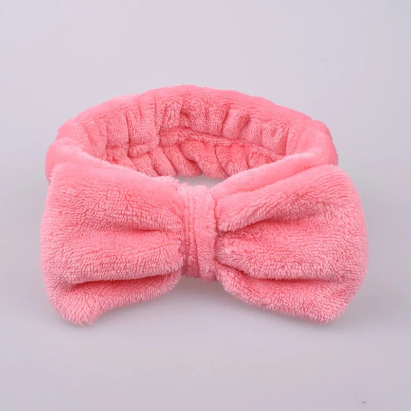 New Letter "OMG" Coral Fleece Soft Bow Headbands for women Girls Cute Hair Holder Hairbands Hair Bands Headwear Hair Accessories