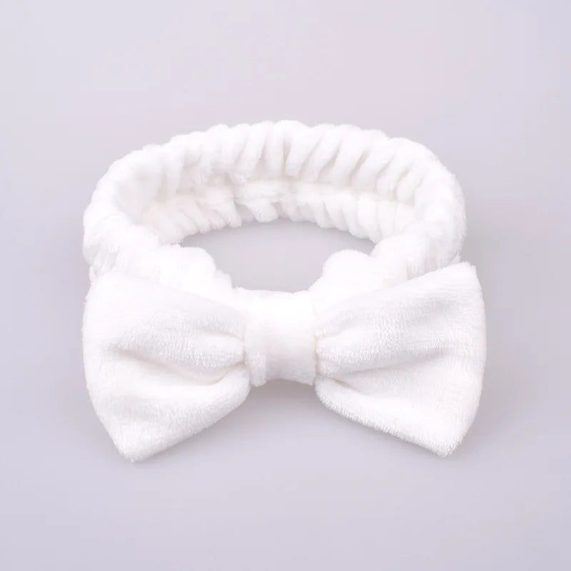 New Letter "OMG" Coral Fleece Soft Bow Headbands for women Girls Cute Hair Holder Hairbands Hair Bands Headwear Hair Accessories