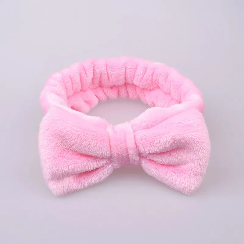 New Letter "OMG" Coral Fleece Soft Bow Headbands for women Girls Cute Hair Holder Hairbands Hair Bands Headwear Hair Accessories